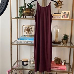 {Wet Seal} Burgundy jersey dress